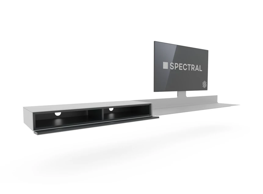 Open Tv-meubel Air 4 All 320cm metaal wit Spectral