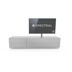 Tv-kast Cocoon blinkend glas wit Spectral