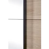 viola schuifdeurkast 3 deuren 250cm slaapkamer kledingkast castella imitatiehout detail spiegel