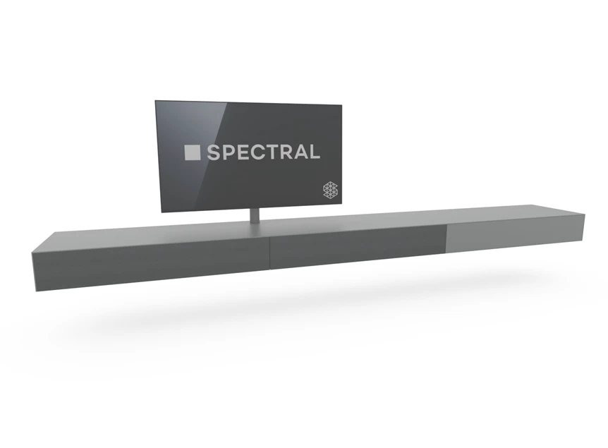 Hangende tv-kast blinkend glas Stone Spectral