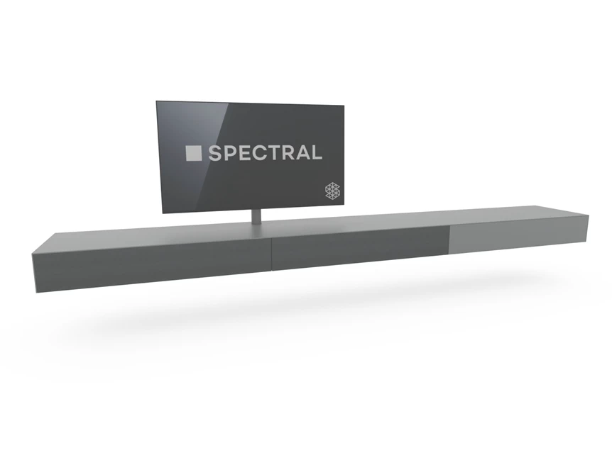Hangende tv-kast blinkend glas Stone Spectral