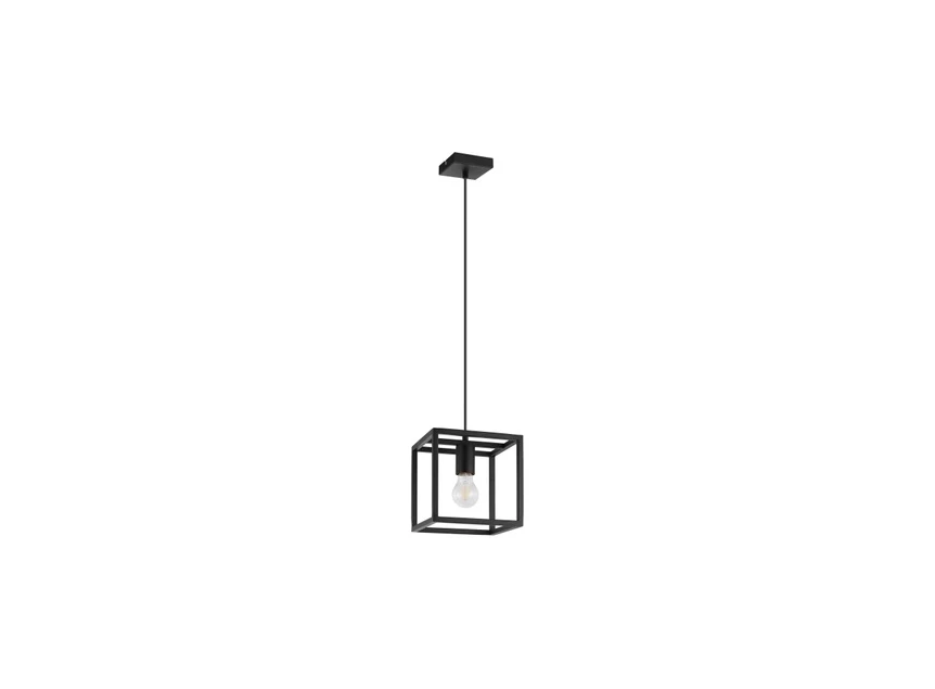 33686 1 lamp e27 luster eglo blackcrown promo zwart staal hanglamp industrieel
