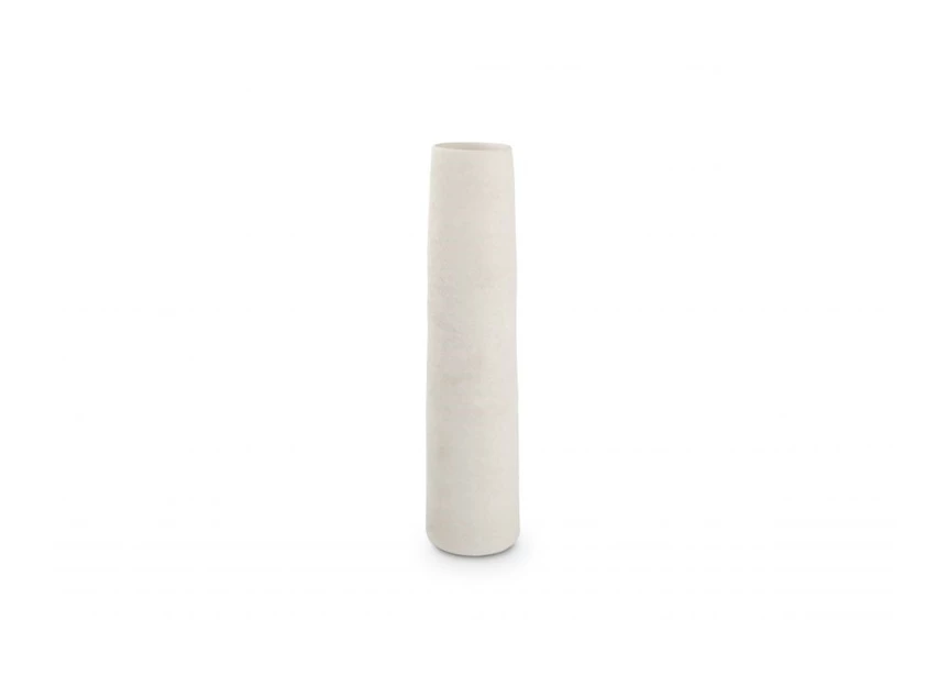 Witte Cone vaas 10xH40cm - vooraanzicht 