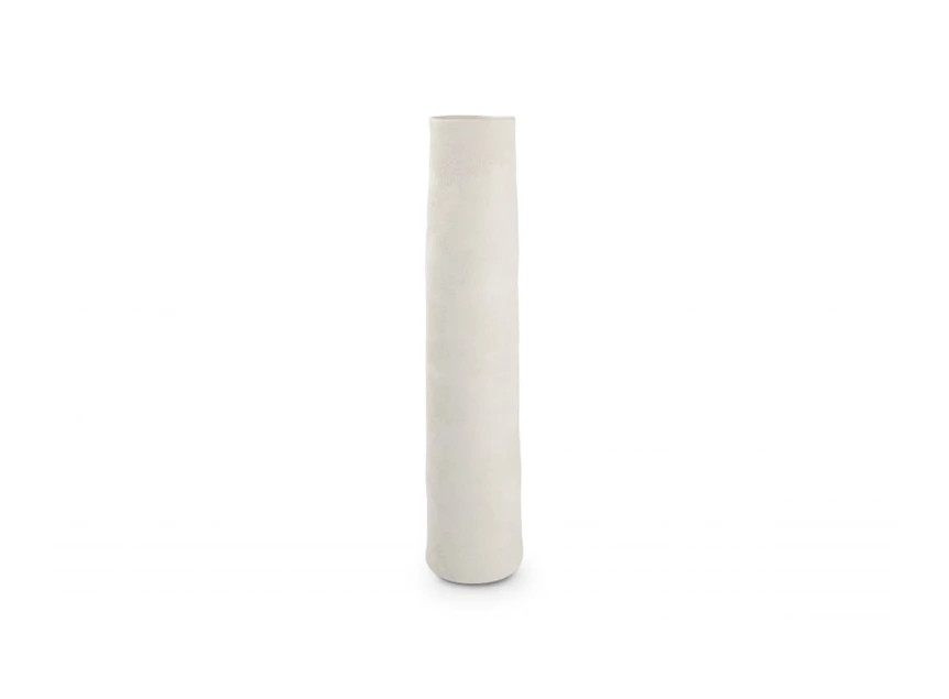 Witte Cone vaas 11,5xH50cm - vooraanzicht