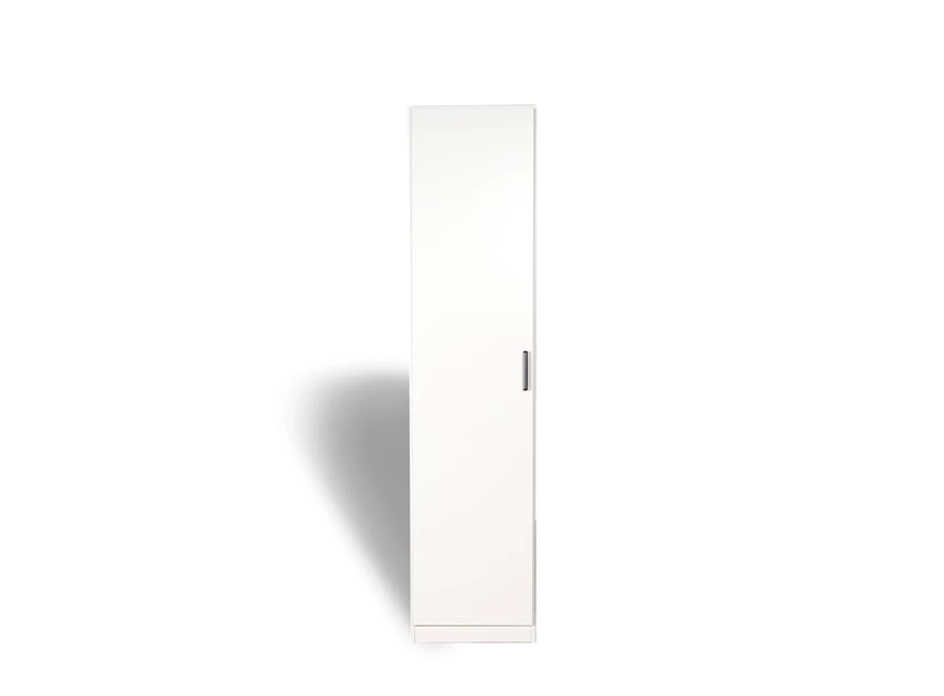 AG380.3726 Allrounder draaideurkast 1 deur alpen wit links vooraanzicht gesloten