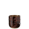 bruine Coconut cylinder theelichthouder glas 