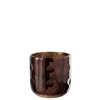 bruine Coconut cylinder theelichthouder glas 