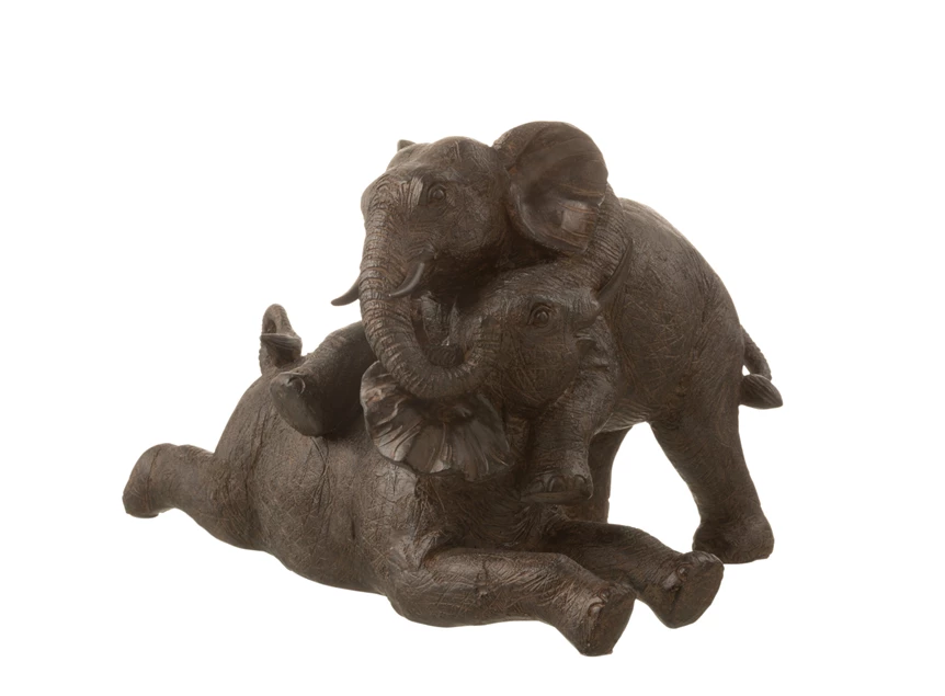 olifant koppel- poly- donkerbruin- 16168