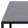 92087 newtown salontafel vierkant zwart metaal 60x60cm actona legplank detail