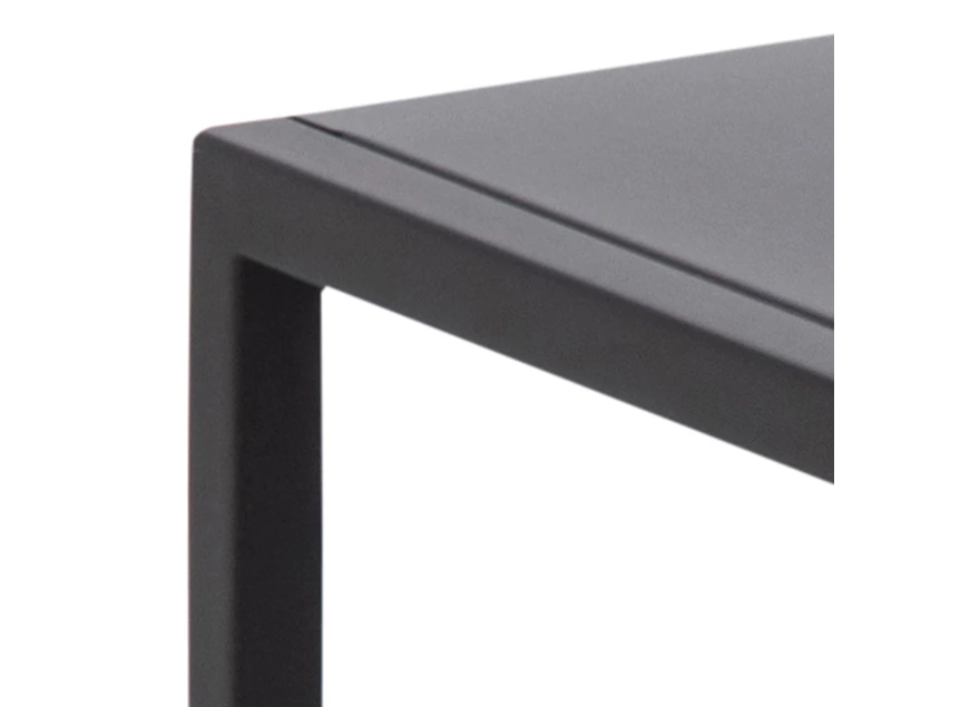 85188 newton bijzettafel salontafel zwart metaal rechthoek actona detail