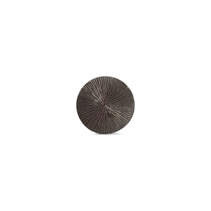 Glasonderzetter 10cm- geribbeld- zwart charm- set4- 824544