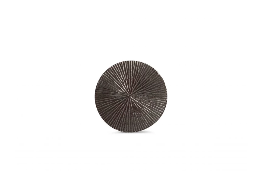 Glasonderzetter 10cm- geribbeld- zwart charm- set4- 824544
