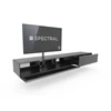 Open Tv-kast Scala hangend mat glas zwart Spectral