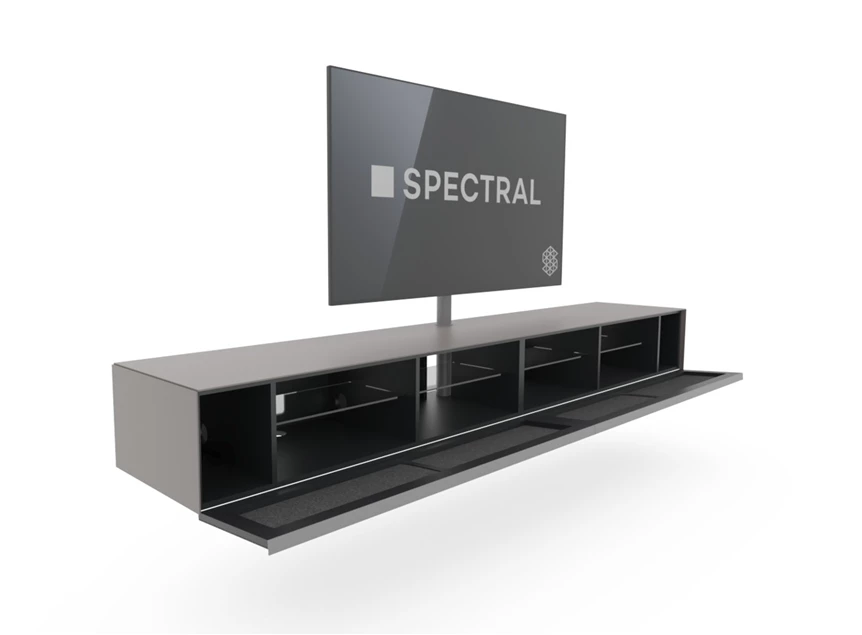 Open Tv-kast Scala mat glas Pebble speakerdoek Spectral