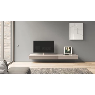 Sfeerfoto Hangend tv-meubel Scala mat glas Pebble Spectral