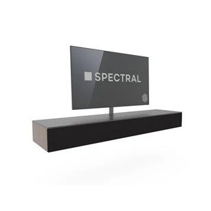 Hangende tv-kast Next mat zwart houtlook cherry Spectral