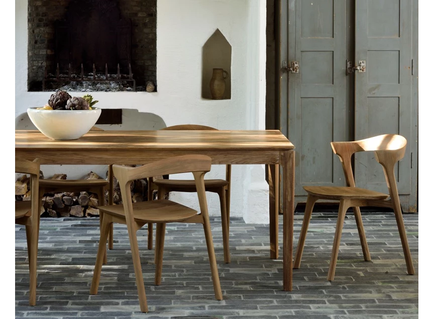 Sfeerfoto Teak Bok Extendable Dining Table 10151 Ethnicraft modern design
