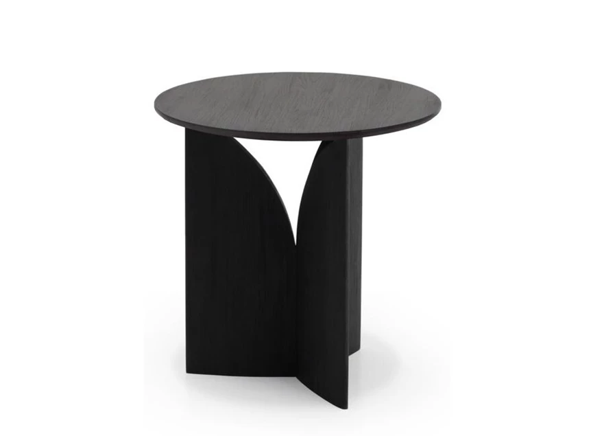 Zijkant Teak Fin Side Table 10193 Ethnicraft modern design