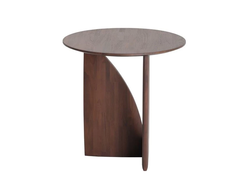 Zijkant Teak Geometric Side Table 10196 Ethnicraft modern design