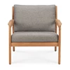 Teak Jack outdoor sofa 1 seater mocha 10253 Ethnicraft modern design