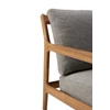 Detail rug Teak Jack outdoor sofa 1 seater mocha 10253 Ethnicraft modern design