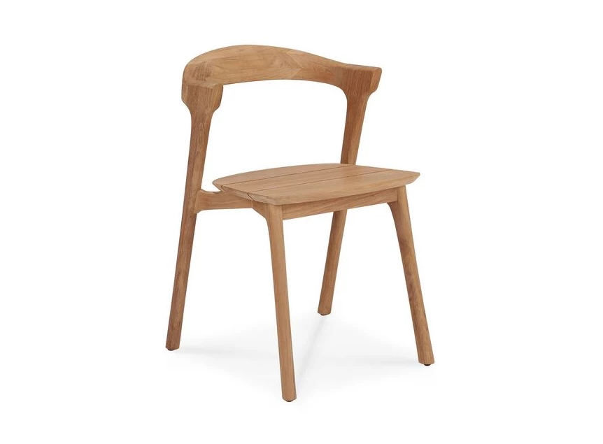 Zijkant Teak Bok Outdoor Dining Chair 10155 Ethnicraft modern design