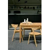 Sfeerfoto Teak Bok Outdoor Dining Chair 10155 & table Ethnicraft modern design