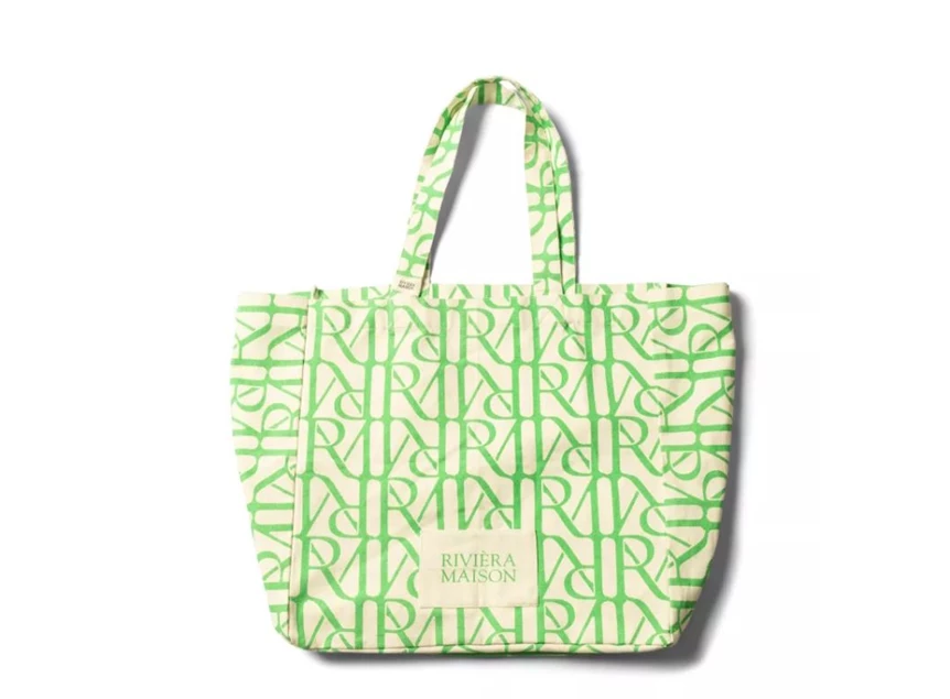 RM monogram tote bag- green- 541750