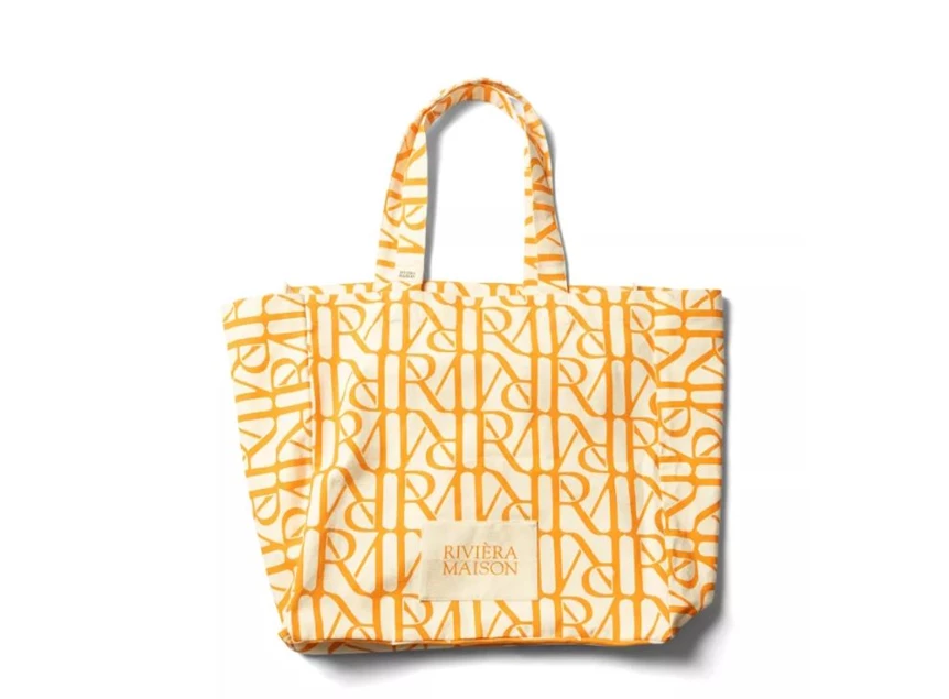 RM monogram tote bag- Orange- 541770