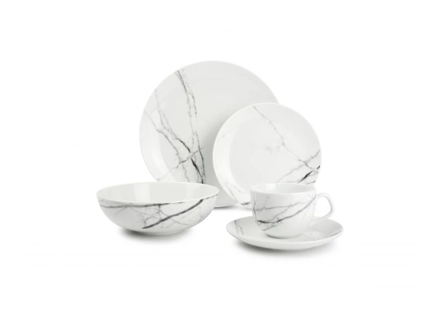 Servies- 20delig- marble Stone- 840530