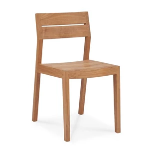 Zijkant Teak EX 1 Outdoor Dining Chair 10285 Ethnicraft modern design