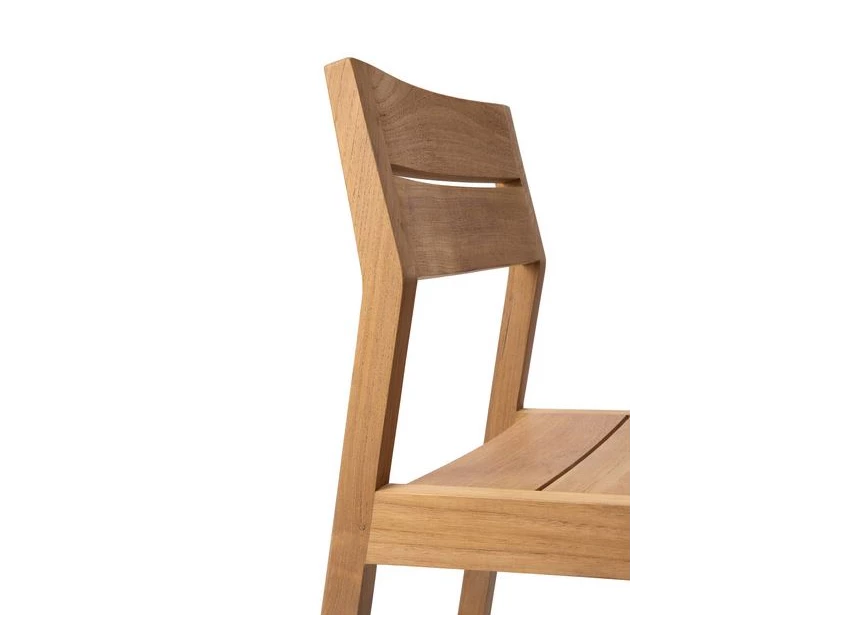 Detail zijde Teak EX 1 Outdoor Dining Chair 10285 Ethnicraft modern design