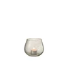 Windlicht bubbels- glas- transparant- 11969