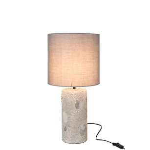 Lamp+kap Greta- beton- grijs- smal- 15507