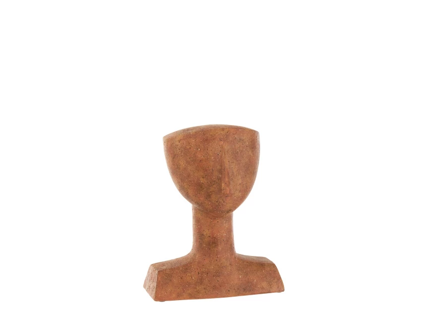 Figuur Lea- poly- terracotta- 21546 
