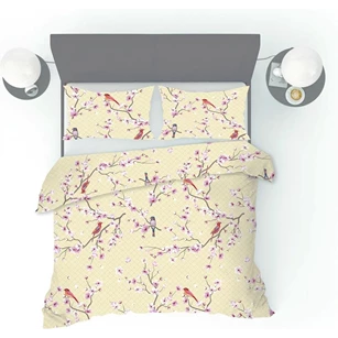 Refined bedding dekbedovertrek- japon cream- 240x200/220+ 2 kussenslopen 60x70