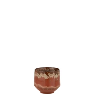 Bloempot Aline- keramiek- rood- extra- smal- 23102