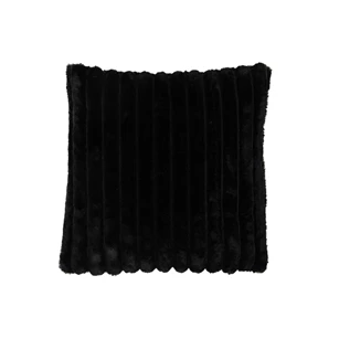 Kussen corduroy- polyester- zwart- 18035