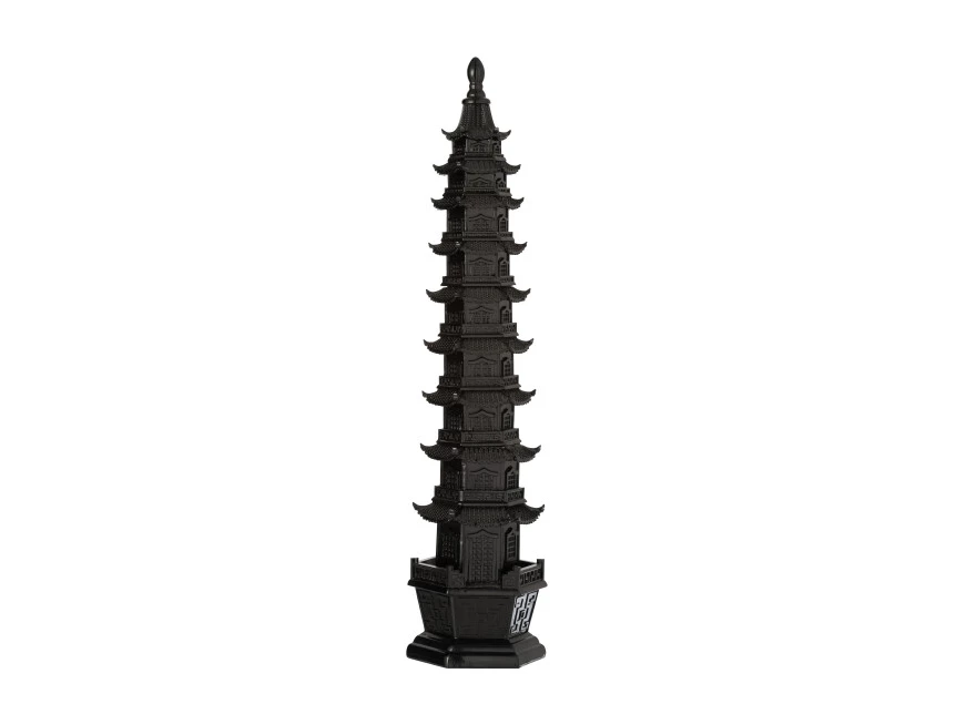 Oosterse tempel- poly- zwart- large- 11708