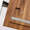 Detail verlengblad Verlengbare tafel Pondus walnoot Contur Sudbrock modern design