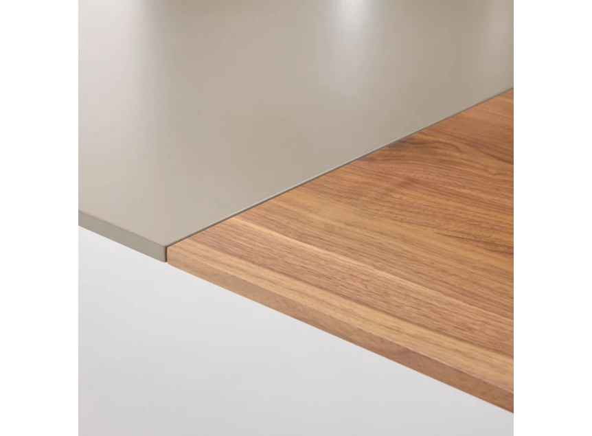 Detail blad Verlengbare tafel Pondus walnoot Contur Sudbrock modern design