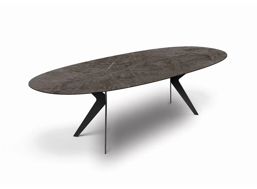 Ovale tafel Lana keramiek Zumsteg by Willisau