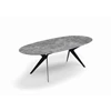 Ovale tafel Lana keramiek grijs Zumsteg by Willisau