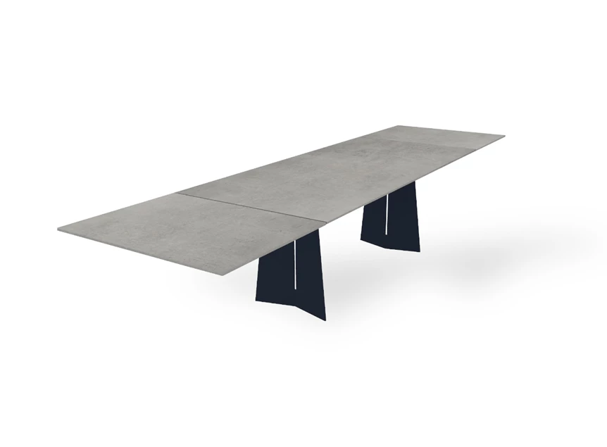 Zijde Verlengbare tafel Ancona rechthoekig keramiek Zumsteg by Willisau