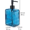 Zeeppompje Pure Soap- blauw- afmetingen