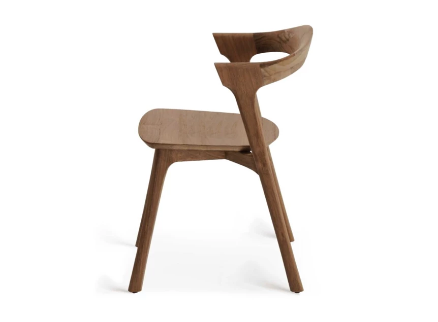 Zijkant Teak Bok Dining Chair 10156 Ethnicraft modern design
