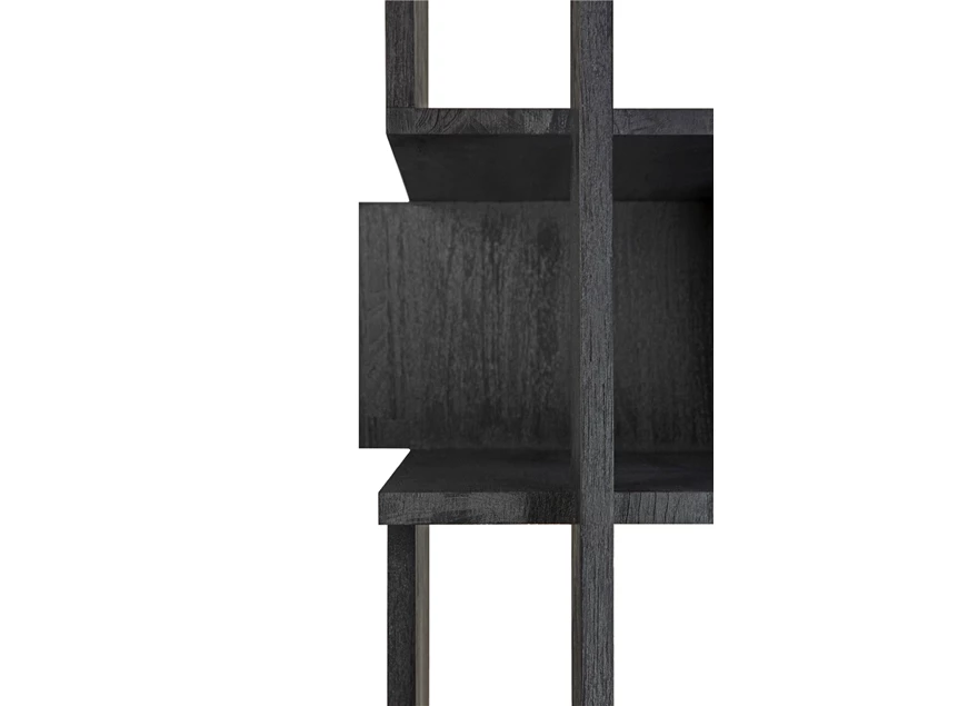 Detail schap Teak Abstract Black Column 10115 Ethnicraft modern design