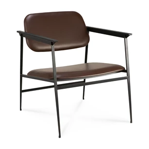 DC Lounge Chair chocolate leather 60087 Ethnicraft modern design 