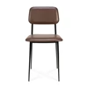 Front DC Dining Chair chocolate leather 60089 Ethnicraft modern design 
