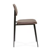 Zijkant DC Dining Chair chocolate leather 60089 Ethnicraft modern design 